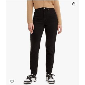 LEVI'S HIGH WAISTED MOM JEANS BLACK NEW